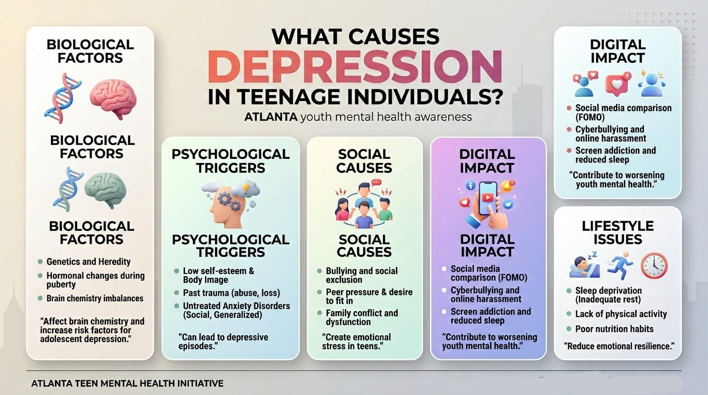 What Causes Depression in Teenage Individuals