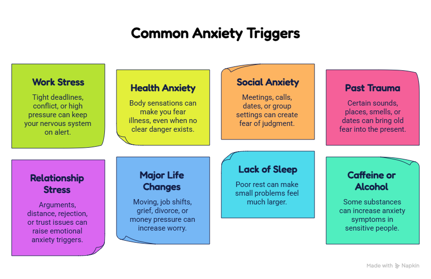 Most Common Anxiety Triggers